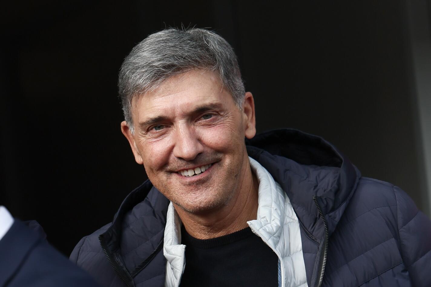 STVV's head coach Felice Mazzu pictured before a soccer match between KRC Genk and STVV, Sunday 20 October 2024 in Genk, on day 11 of the 2024-2025 season of the 'Jupiler Pro League' first division of the Belgian championship. BELGA PHOTO BRUNO FAHY