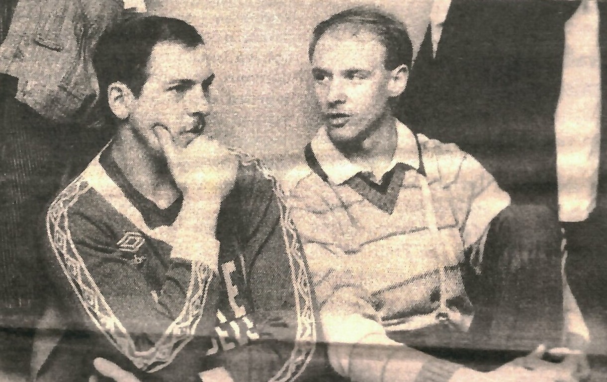 Danny Bütz (à droite) en discussion avec André Scheen